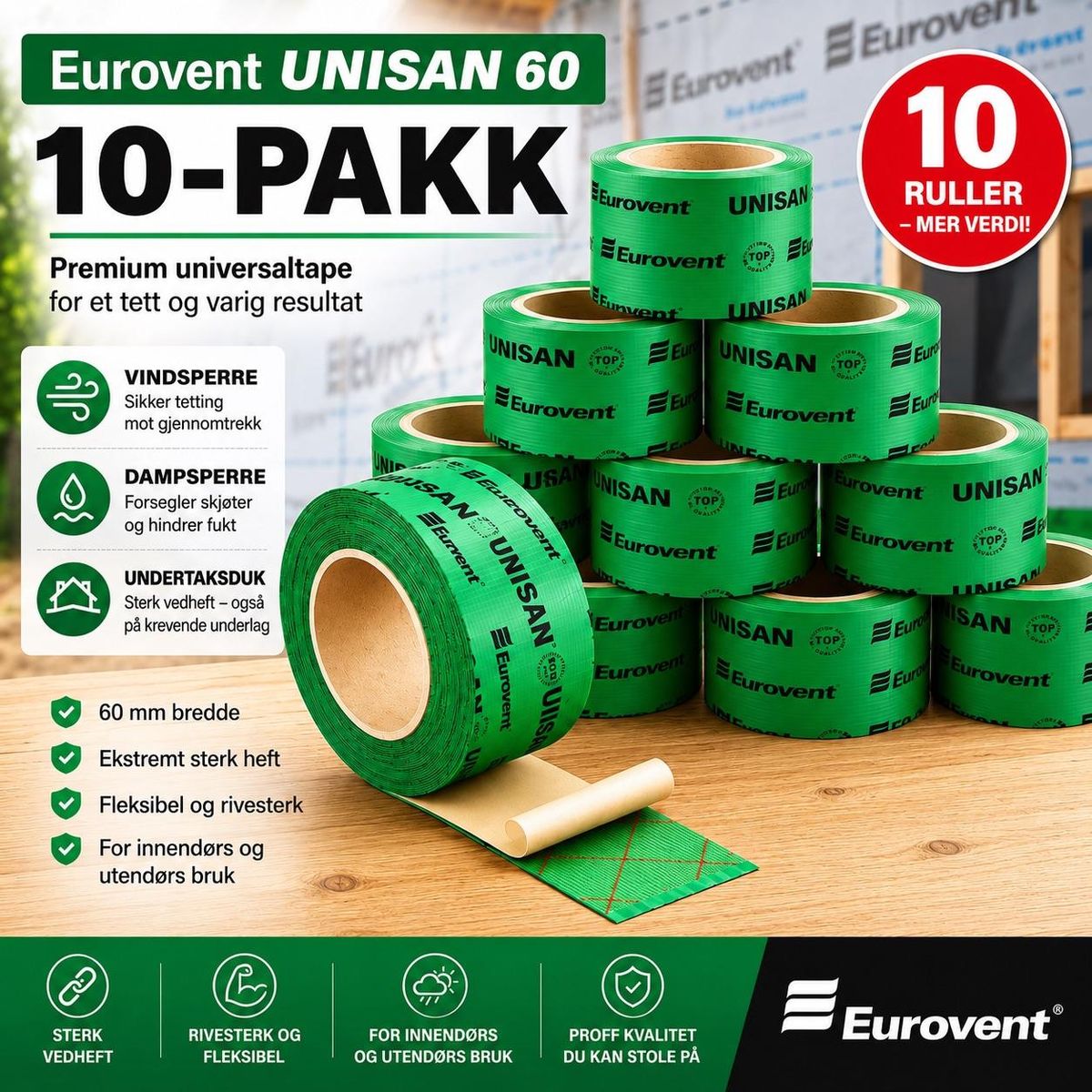Eurovent® UNISAN 60 (10 pakk)